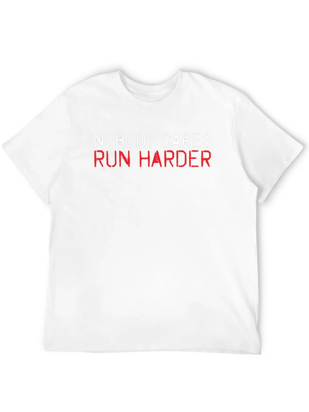 Nobody Cares Run Harder Black T-Shirt product image 9
