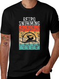 Retro Swimming T-Shirt product image 1