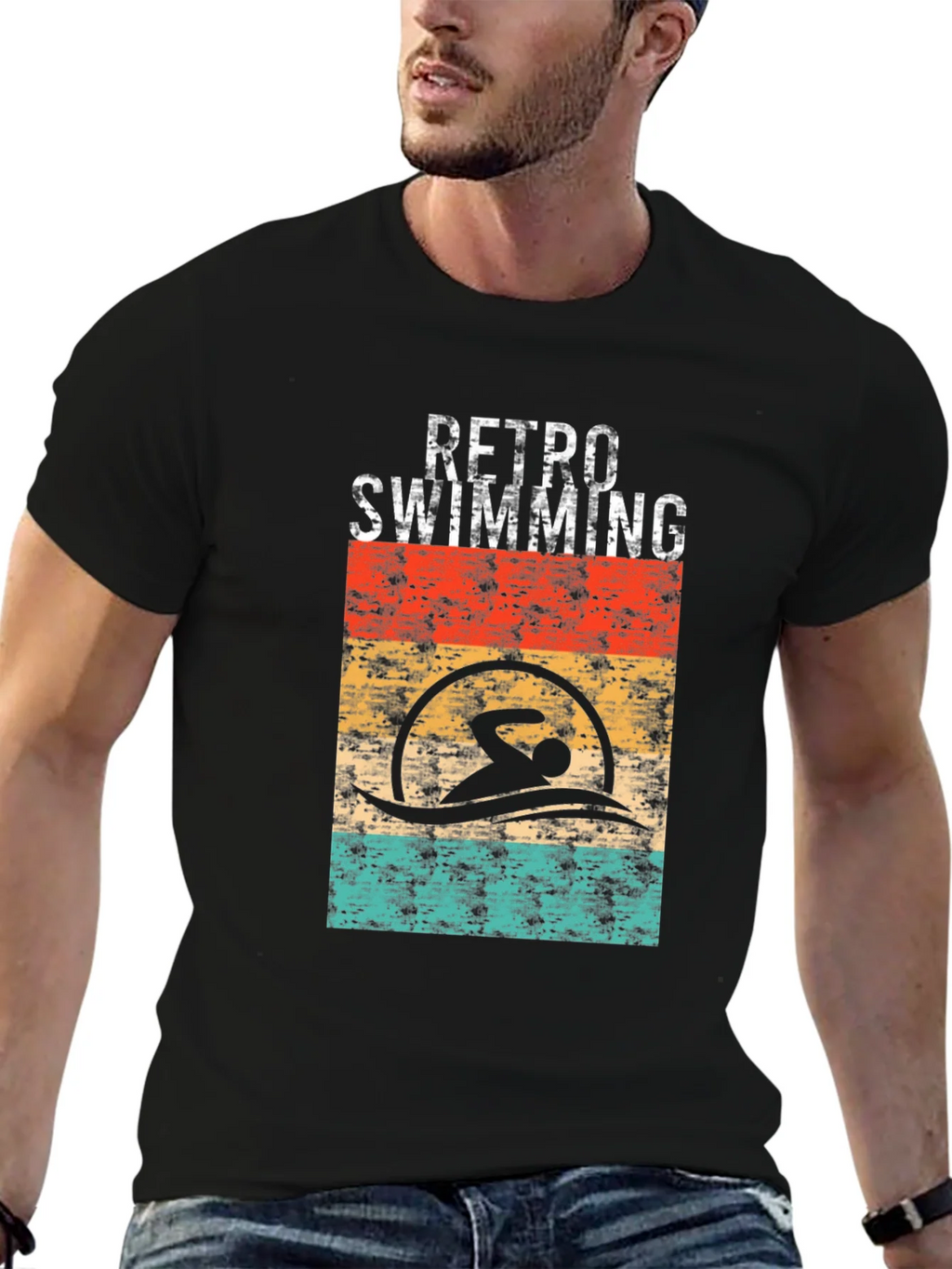 Retro Swimming T-Shirt product image 6