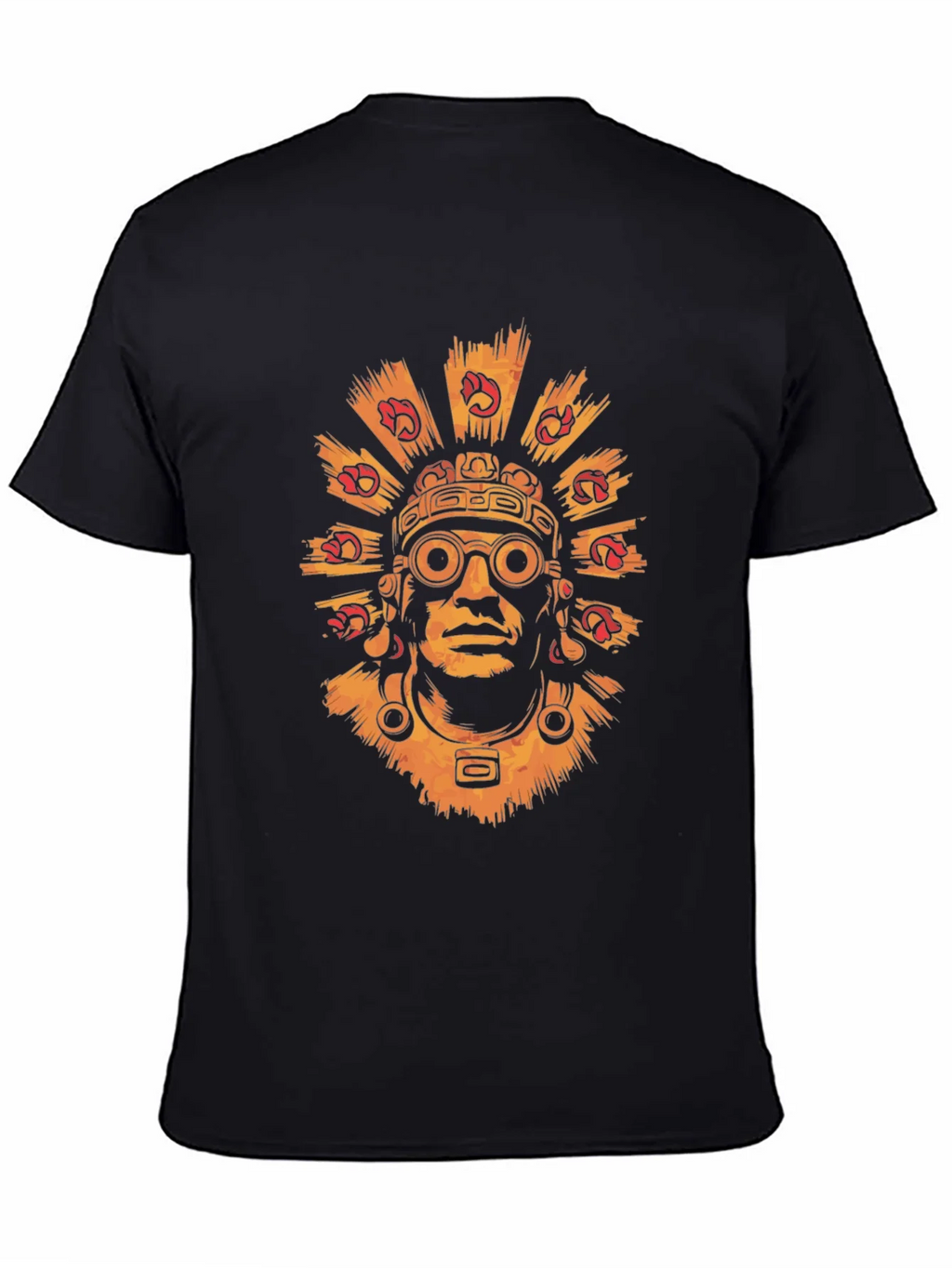 Aztec Warrior Graphic Tee - Stylish Black T-Shirt product image 4