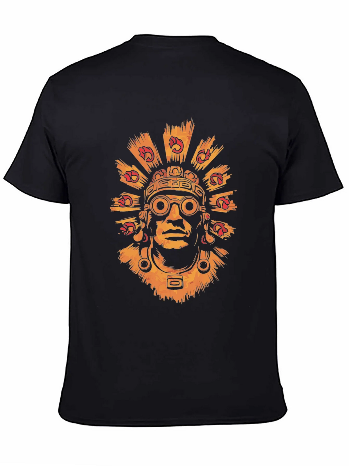 Aztec Warrior Graphic Tee - Stylish Black T-Shirt product image 4
