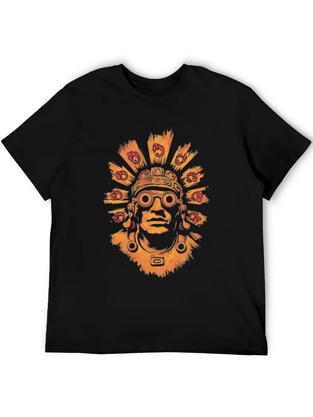 Aztec Warrior Graphic Tee - Stylish Black T-Shirt product image 5