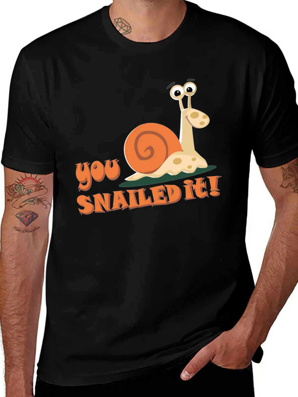 You Snailed It! Graphic T-Shirt - Funny Snail Tee product image 1