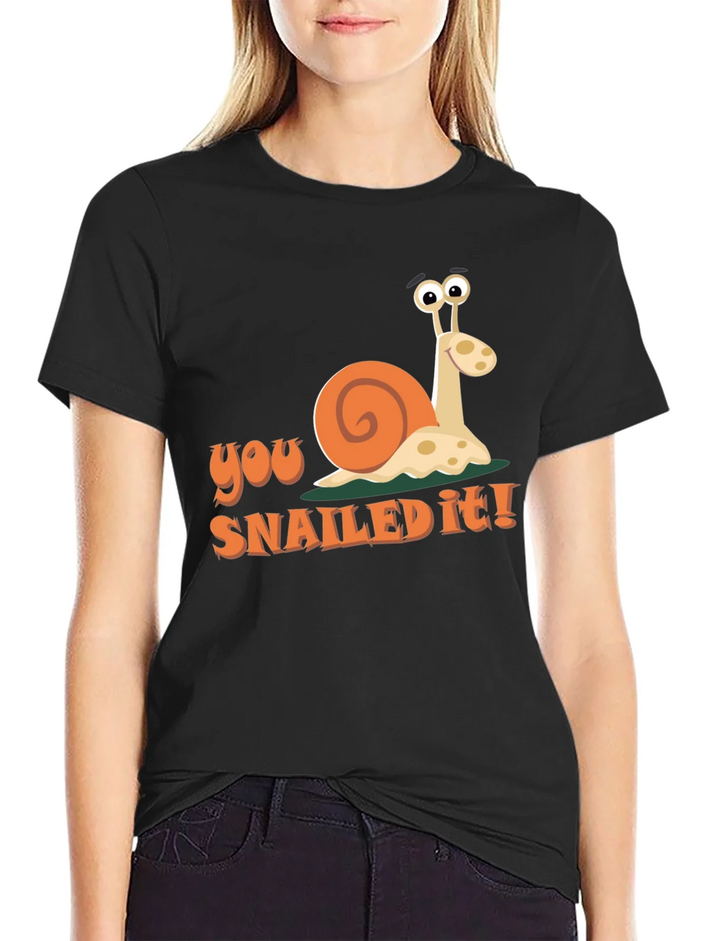 You Snailed It! Graphic T-Shirt - Funny Snail Tee product image 2