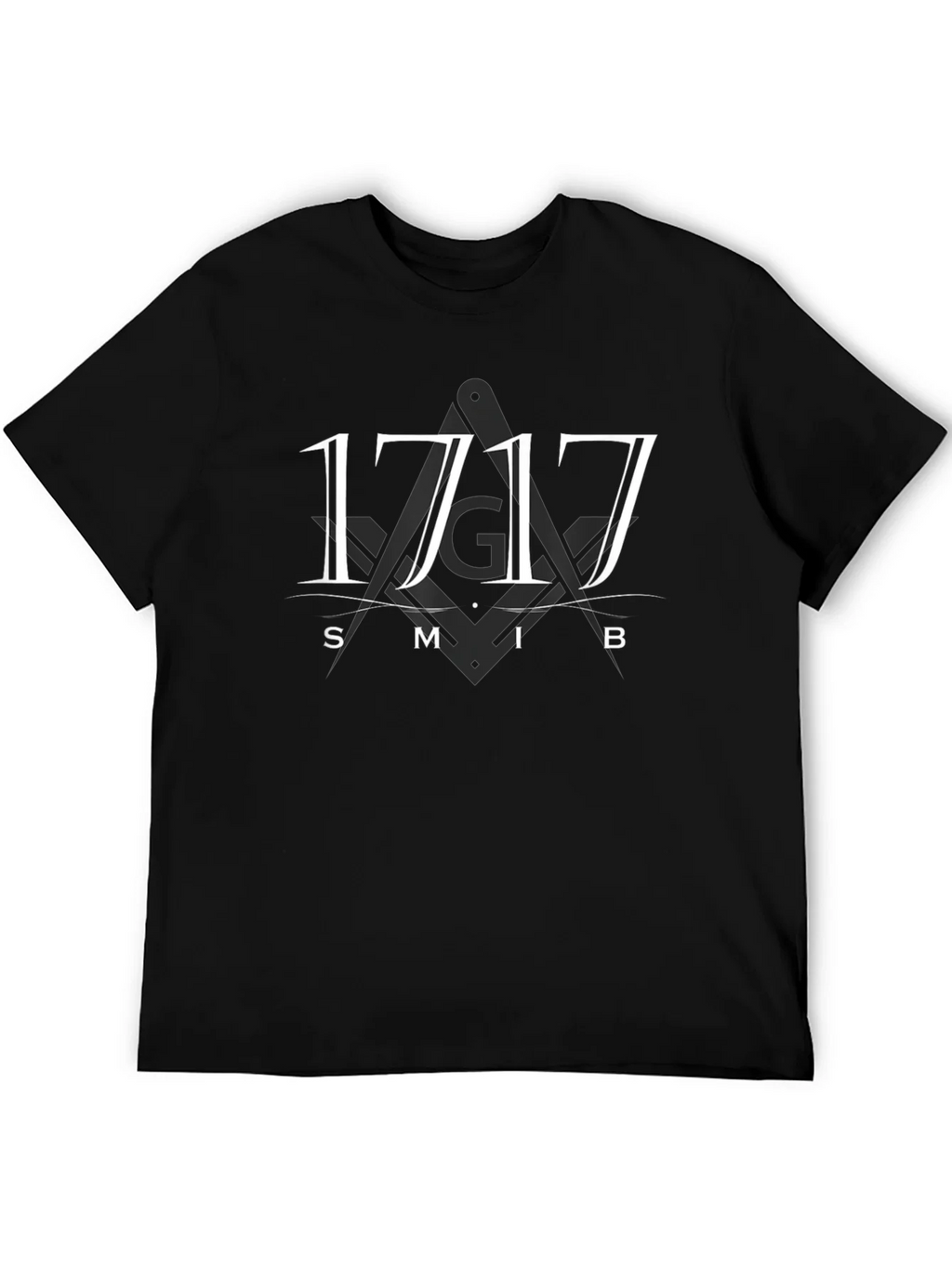 1717 Masonic Symbol T-Shirt - Black product image 5