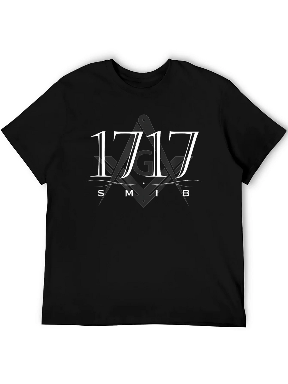 1717 Masonic Symbol T-Shirt - Black product image 5