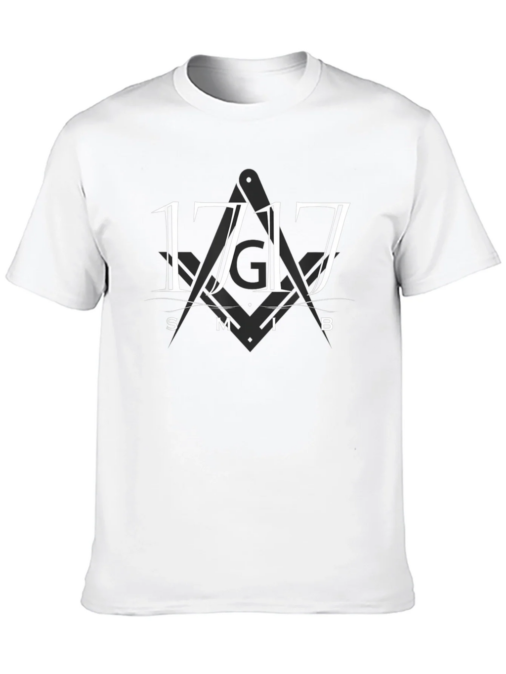 1717 Masonic Symbol T-Shirt - Black product image 9