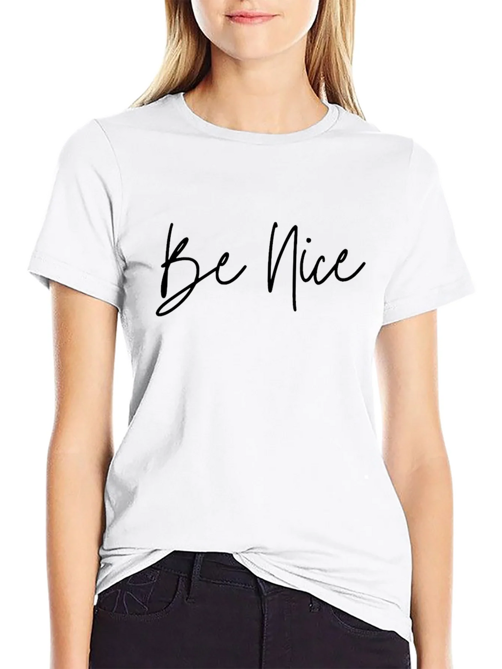 Be Nice Black T-Shirt - Casual Comfort product image 8