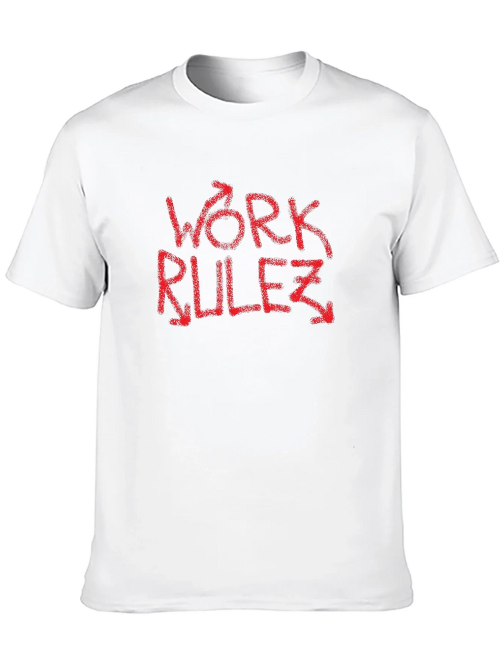 Work Rulez T-Shirt - Red Graphic Tee product image 9