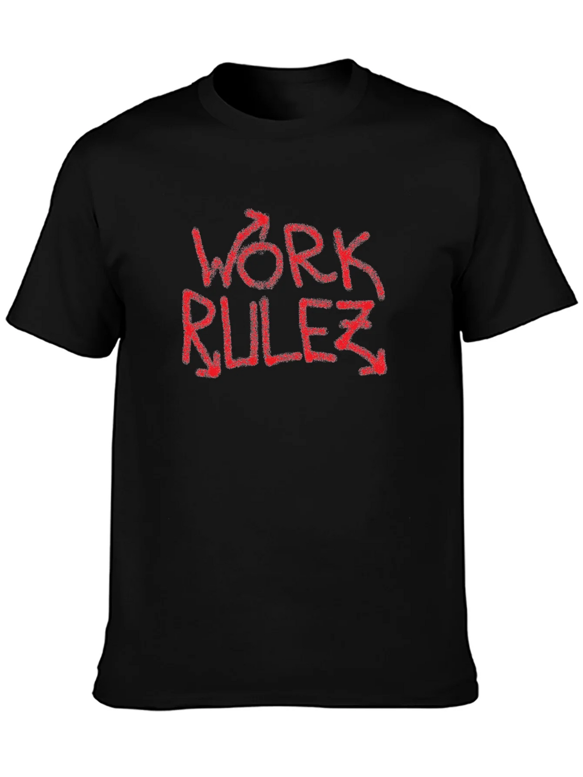 Work Rulez T-Shirt - Red Graphic Tee product image 3