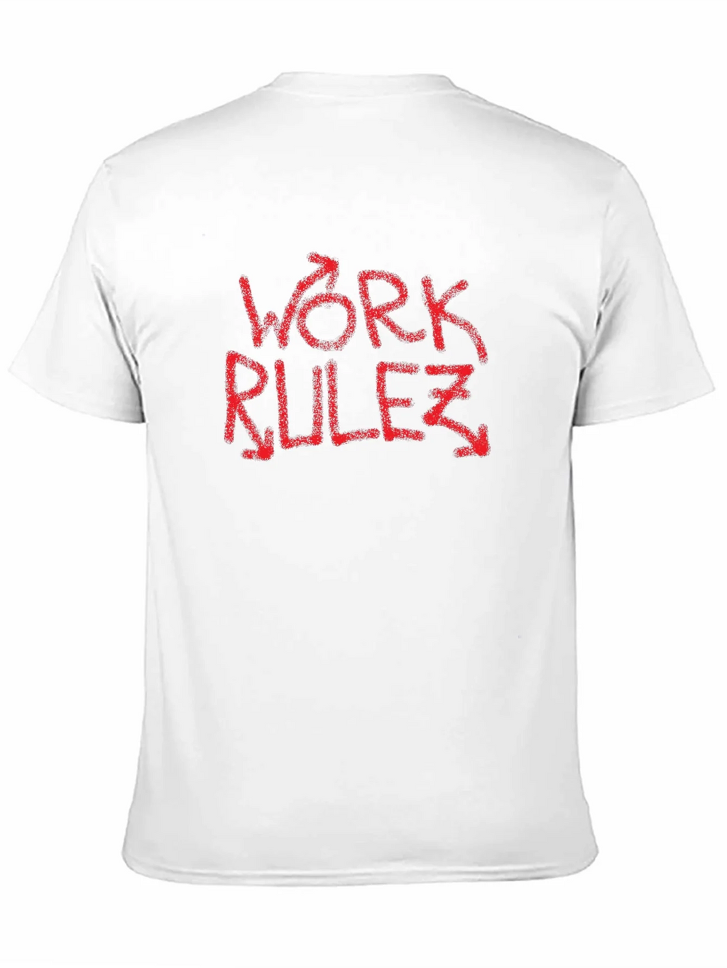 Work Rulez T-Shirt - Red Graphic Tee product image 10
