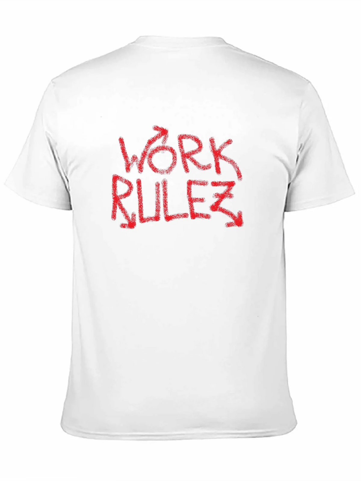 Work Rulez T-Shirt - Red Graphic Tee product image 10