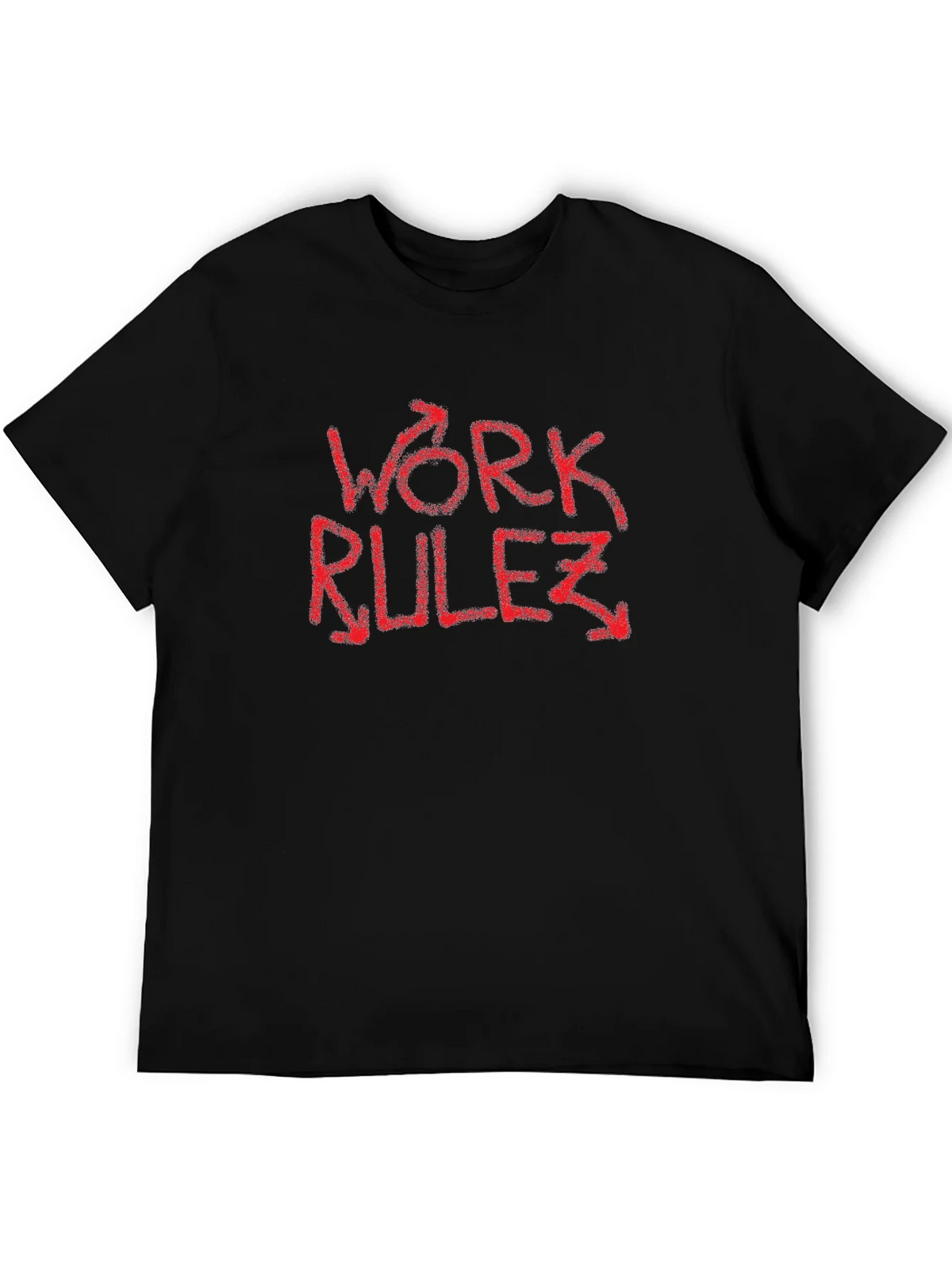 Work Rulez T-Shirt - Red Graphic Tee product image 5