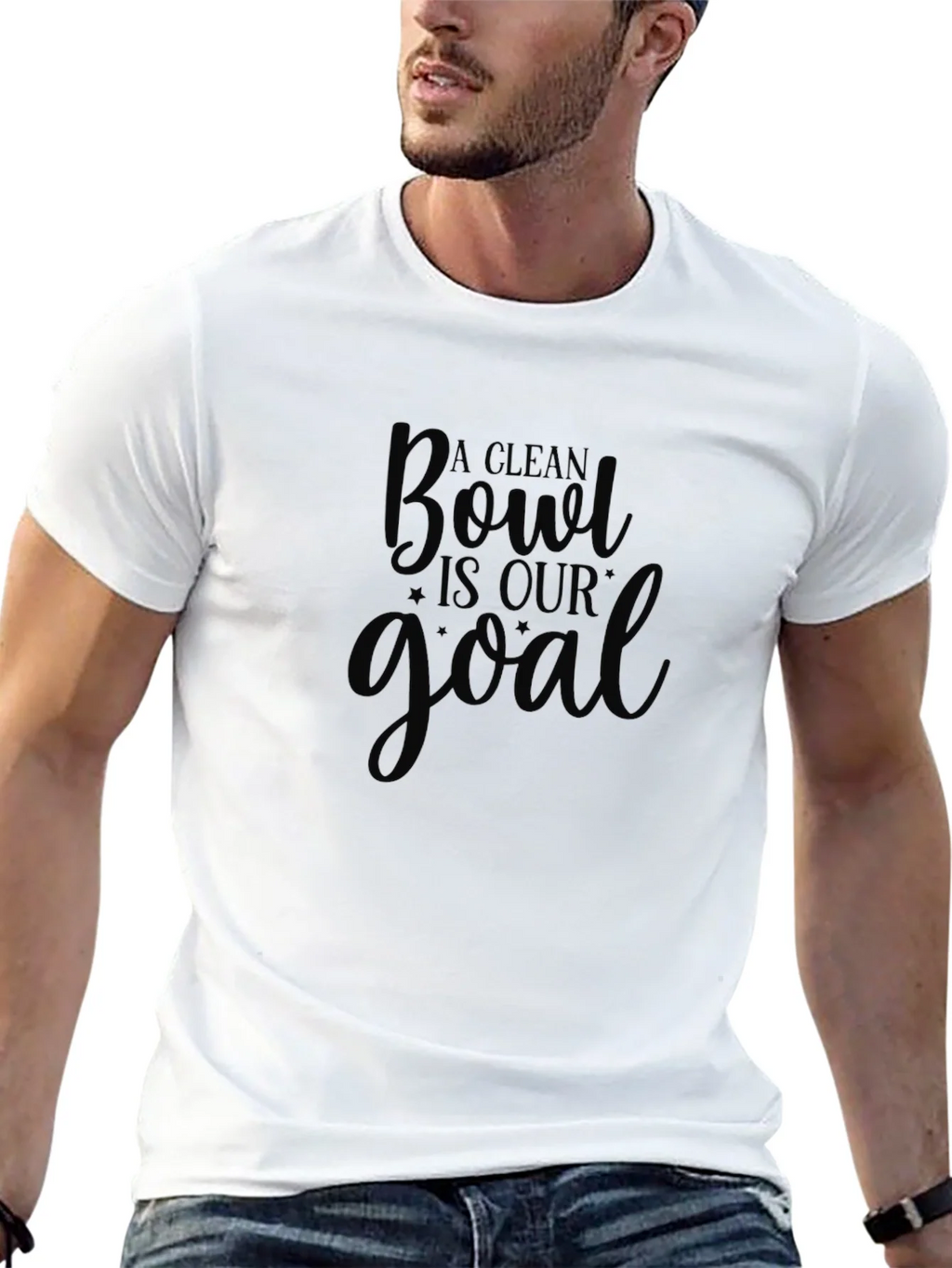 Funny A Clean Bowl Is Our Goal Black T-Shirt product image 12