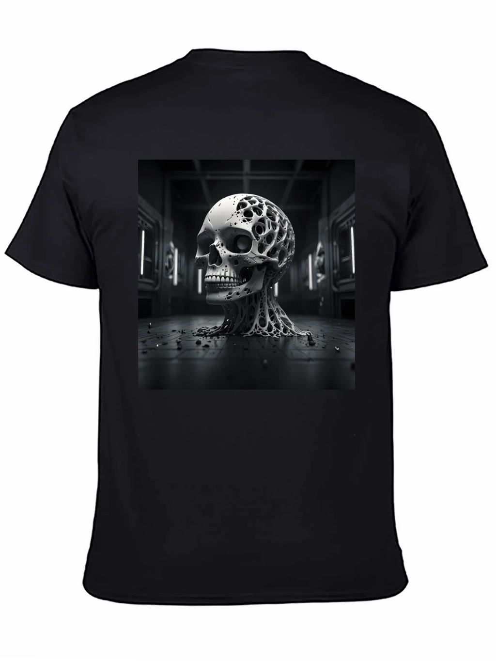 Abstract Skull T-Shirt: Edgy & Unique Design product image 4