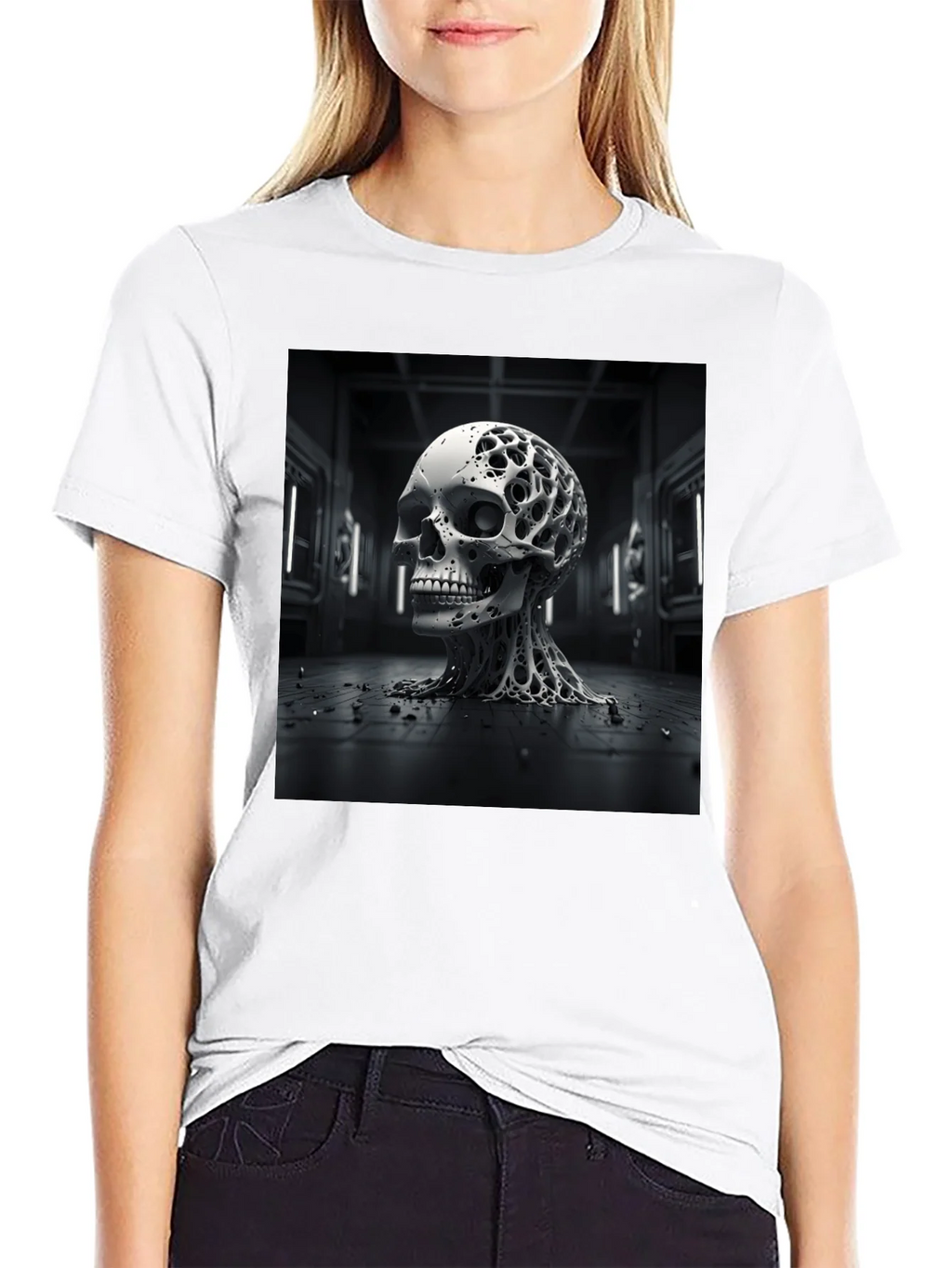 Abstract Skull T-Shirt: Edgy & Unique Design product image 8