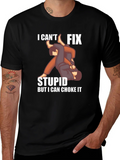I Cant Fix Stupid Choke It Jiu Jitsu T-Shirt product image 1