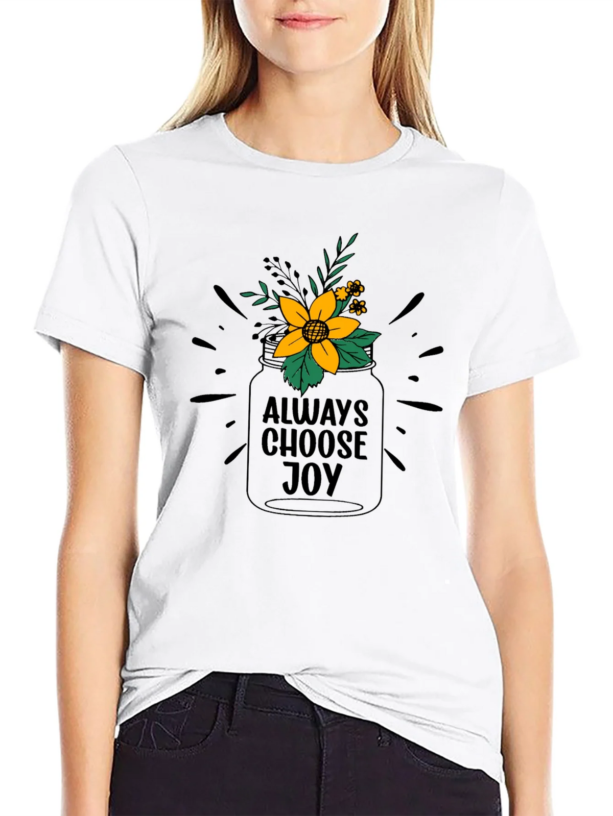 Always Choose Joy Graphic Tee - Black product image 8