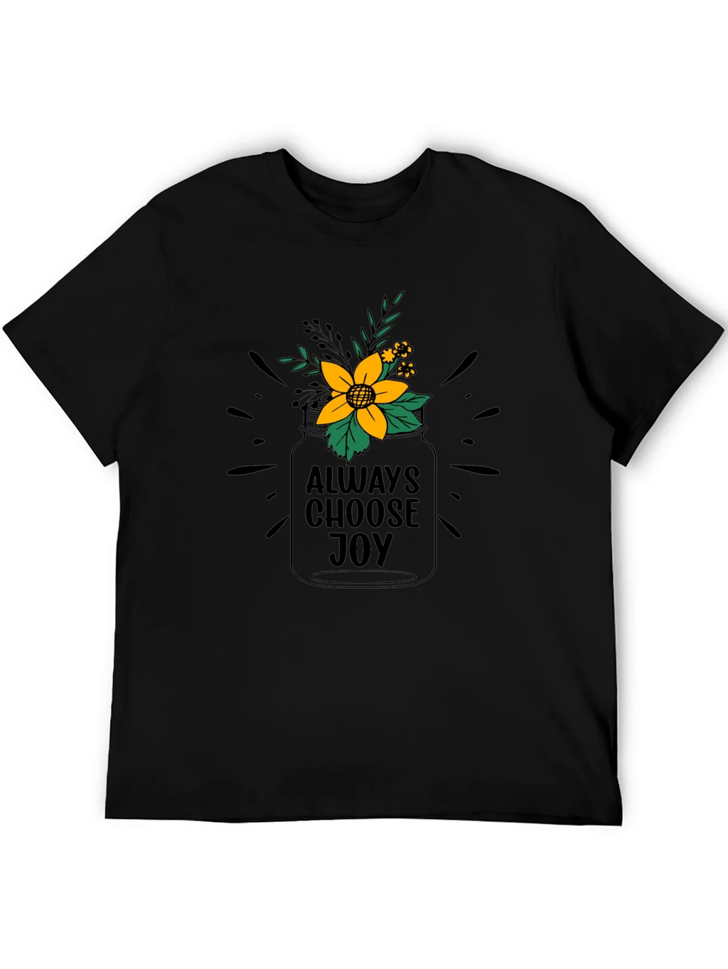 Always Choose Joy Graphic Tee - Black product image 5