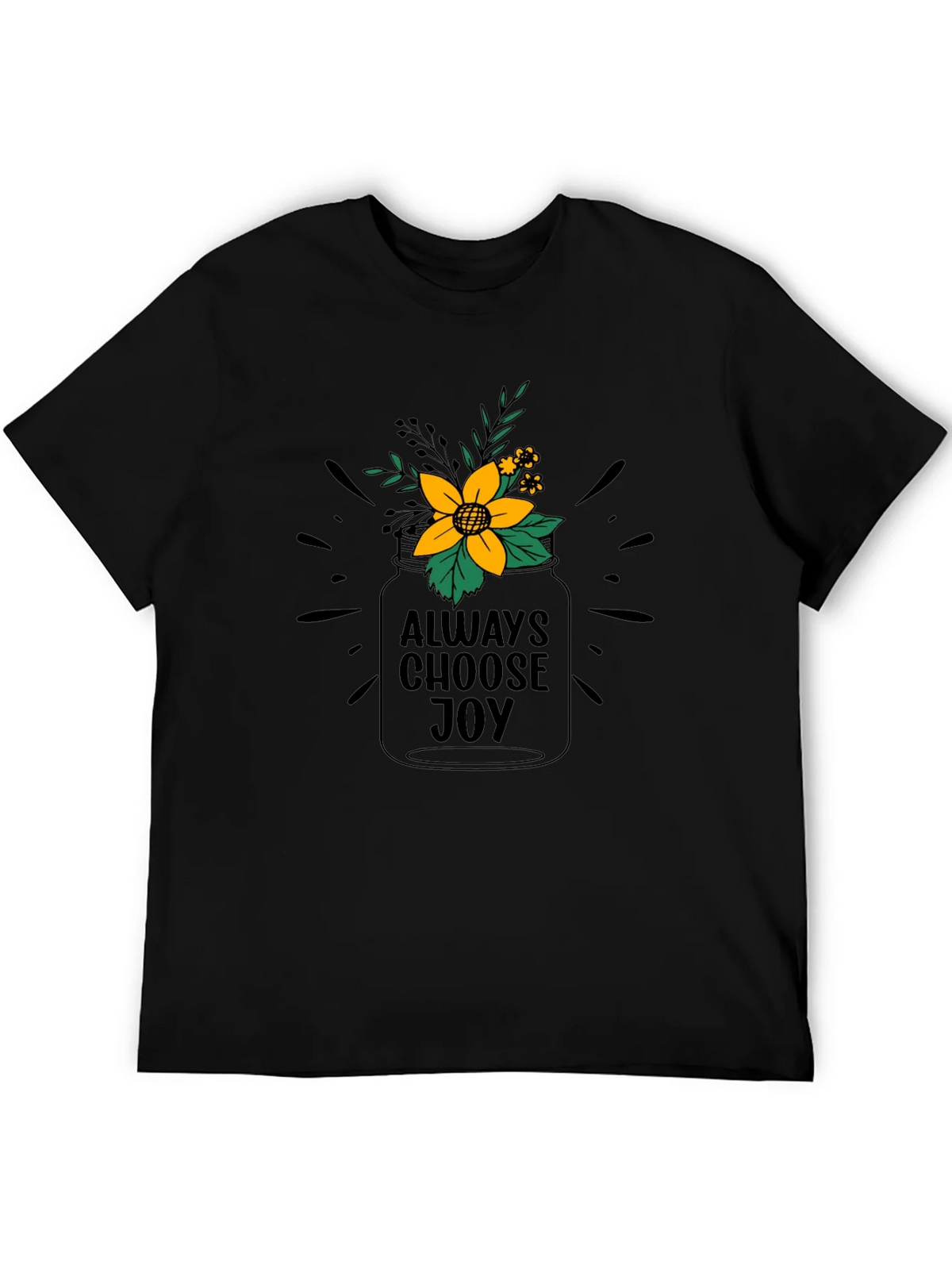 Always Choose Joy Graphic Tee - Black product image 5