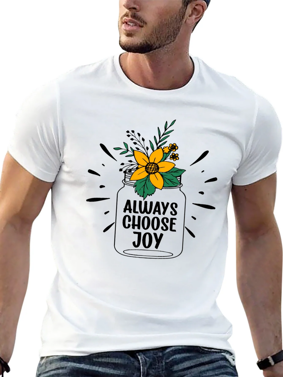Always Choose Joy Graphic Tee - Black product image 12