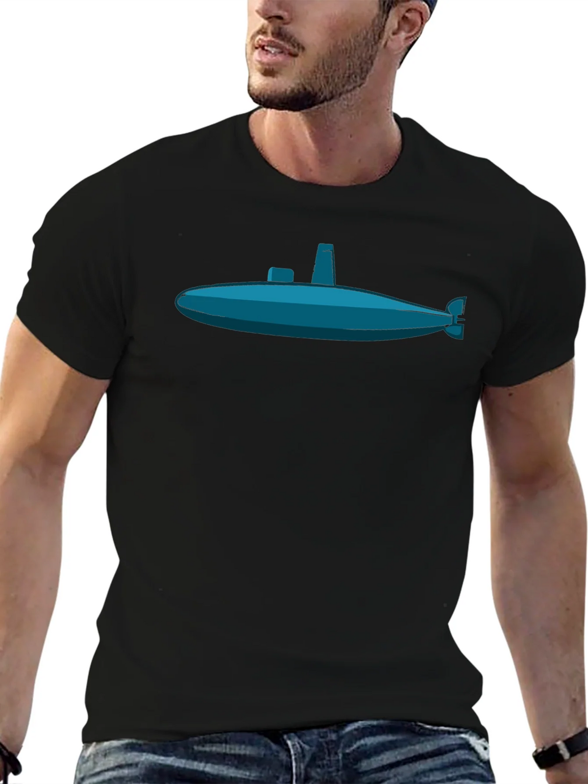 Submarine Graphic Tee - Navy Blue Sub Print product image 2