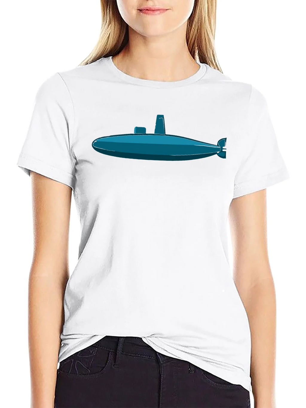 Submarine Graphic Tee - Navy Blue Sub Print product image 3
