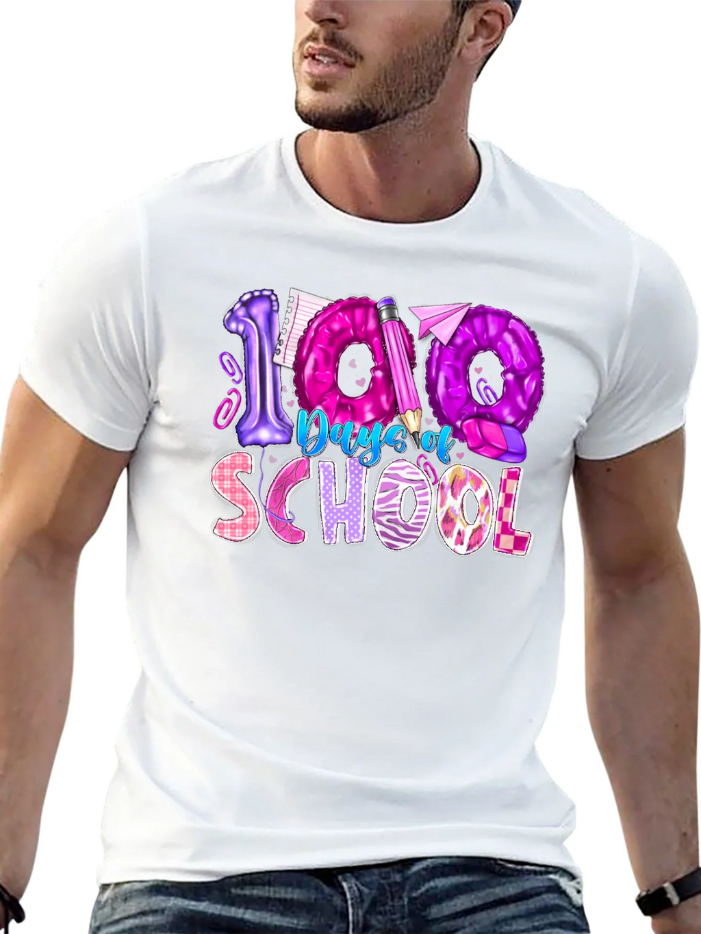 100 Days of School Graphic Tee product image 12