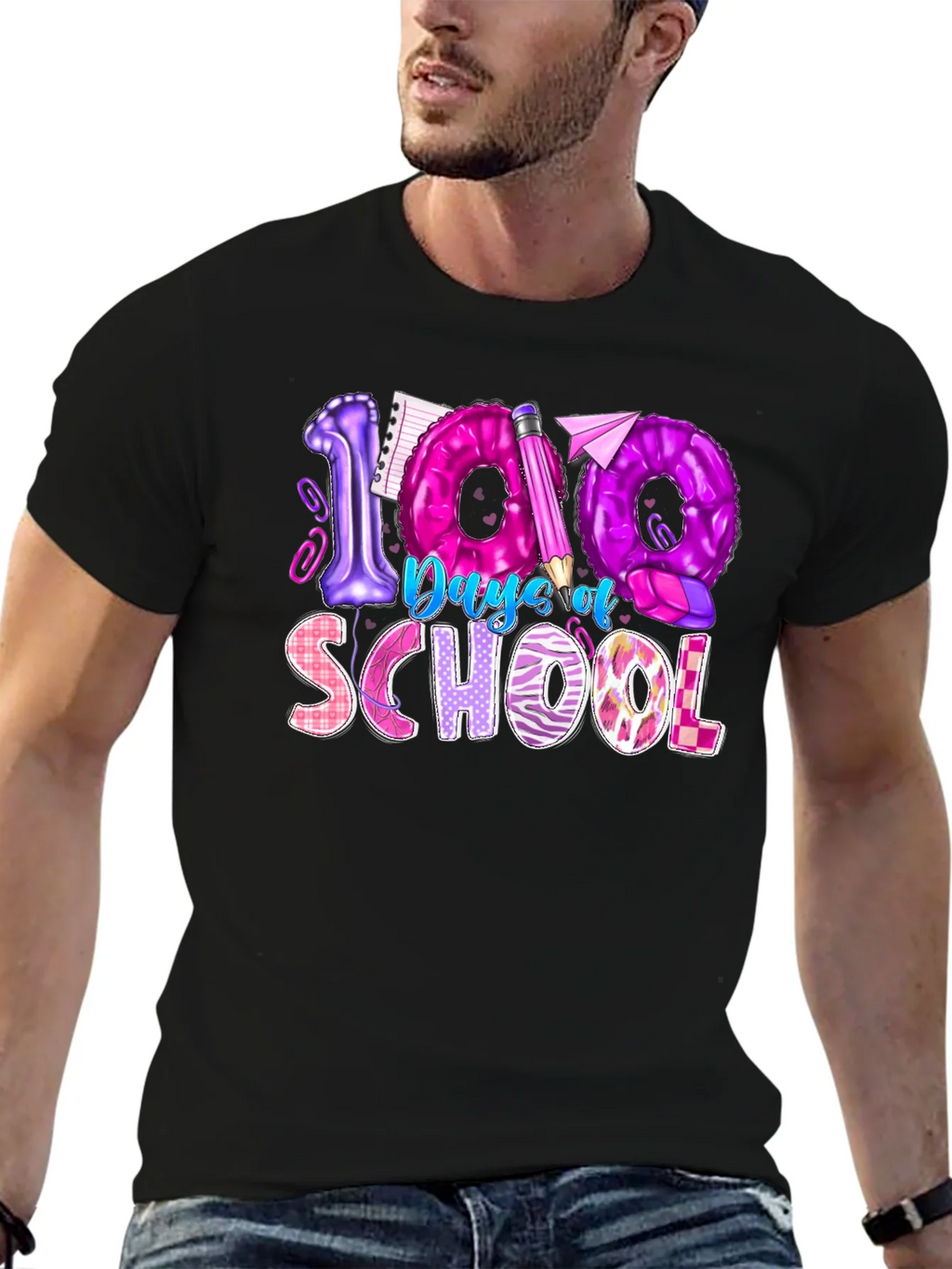 100 Days of School Graphic Tee product image 6