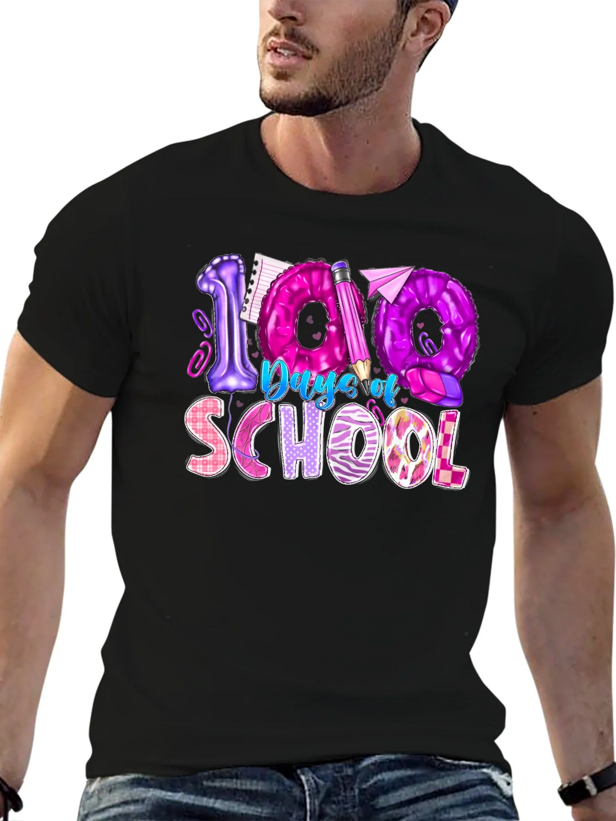 100 Days of School Graphic Tee product image 6