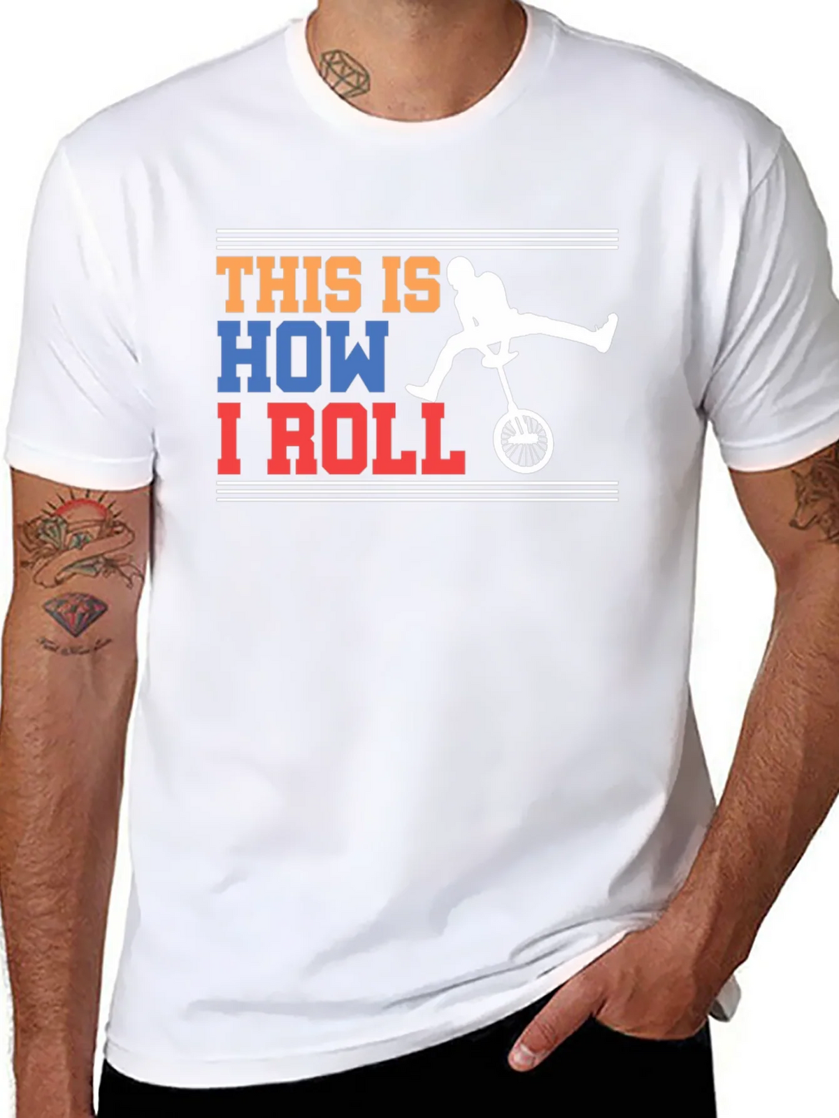 This Is How I Roll Unicycle Graphic T-Shirt product image 7