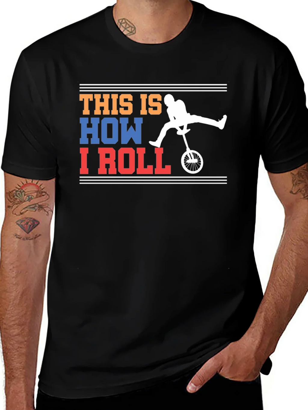 This Is How I Roll Unicycle Graphic T-Shirt product image 1