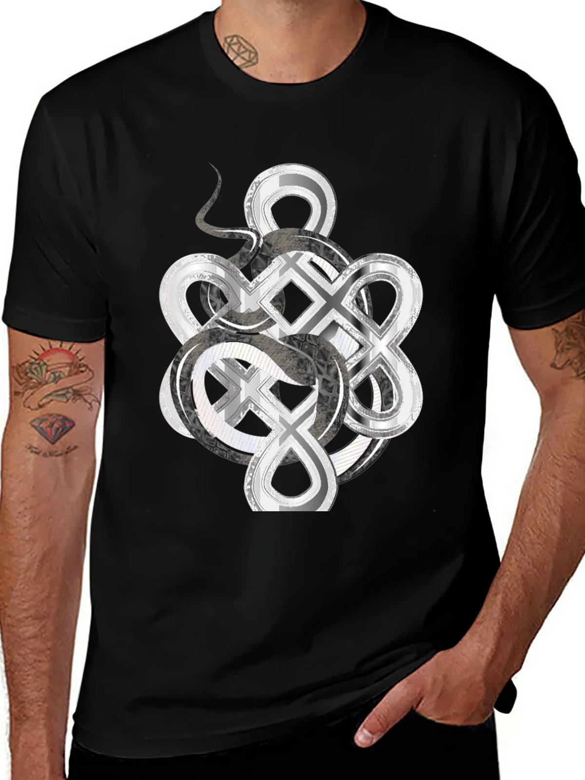 Infinity Knot Graphic Tee - Mens Black T-Shirt product image 1