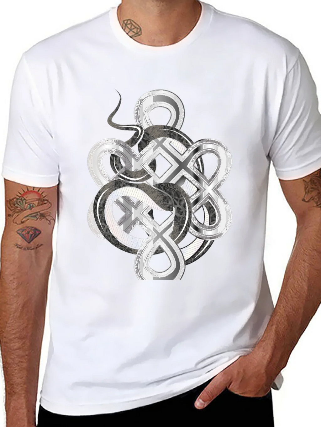 Infinity Knot Graphic Tee - Mens Black T-Shirt product image 7