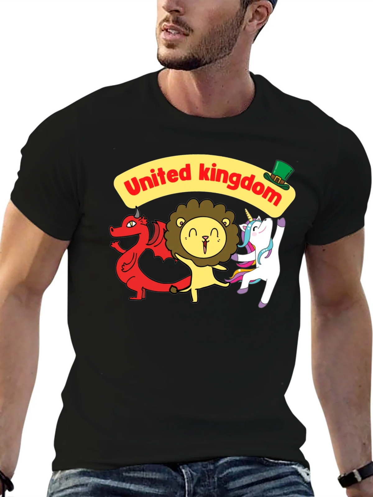 United Kingdom Mascot T-Shirt - Dragon Lion Unicorn product image 6