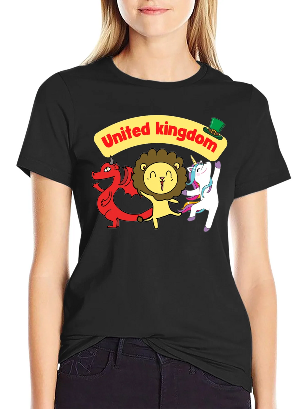 United Kingdom Mascot T-Shirt - Dragon Lion Unicorn product image 2