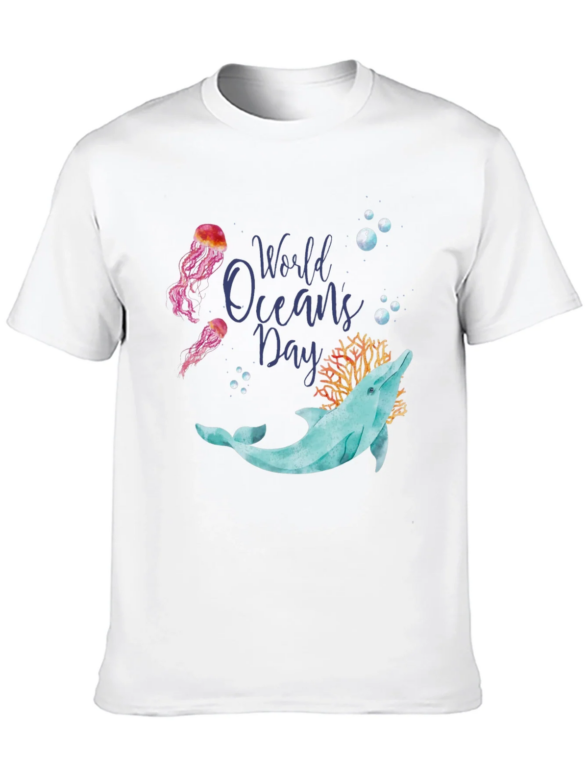 World Oceans Day Dolphin T-Shirt product image 9