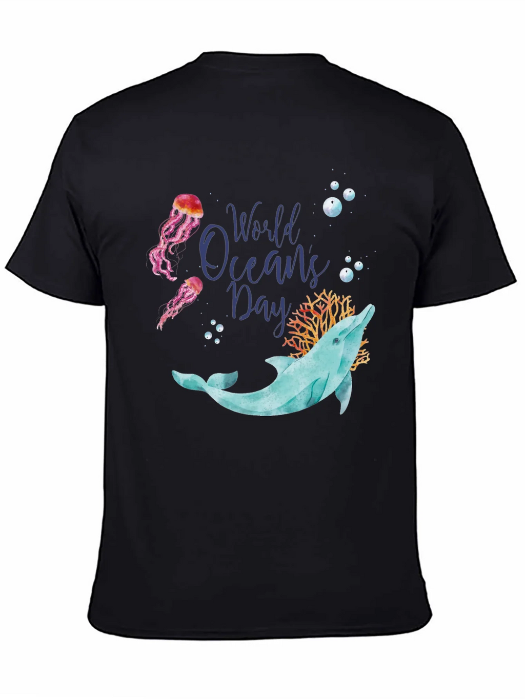 World Oceans Day Dolphin T-Shirt product image 4