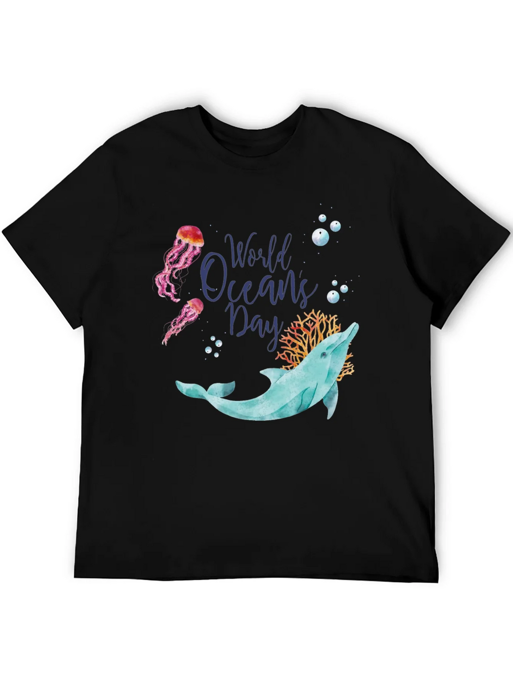 World Oceans Day Dolphin T-Shirt product image 5