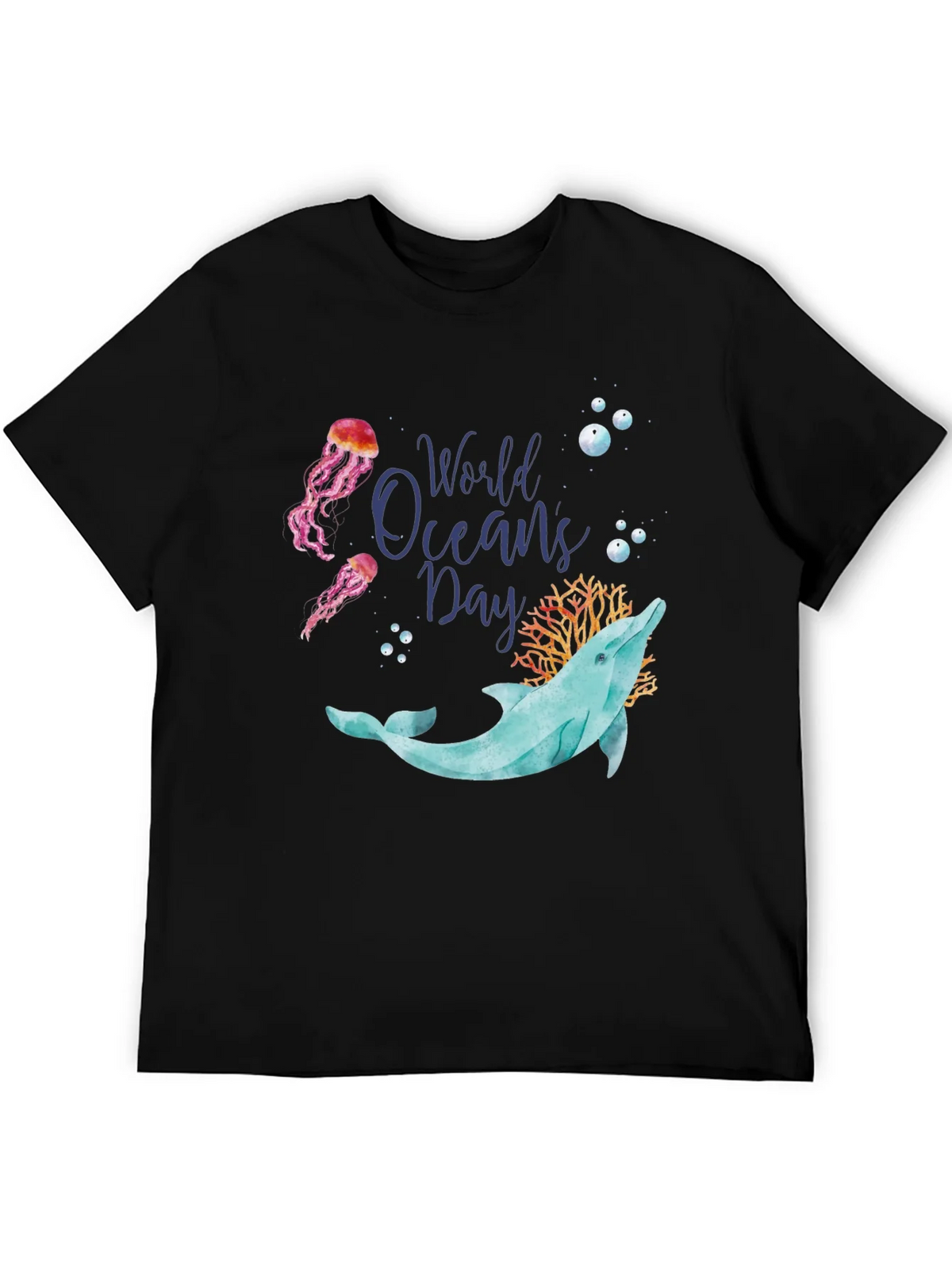 World Oceans Day Dolphin T-Shirt product image 5