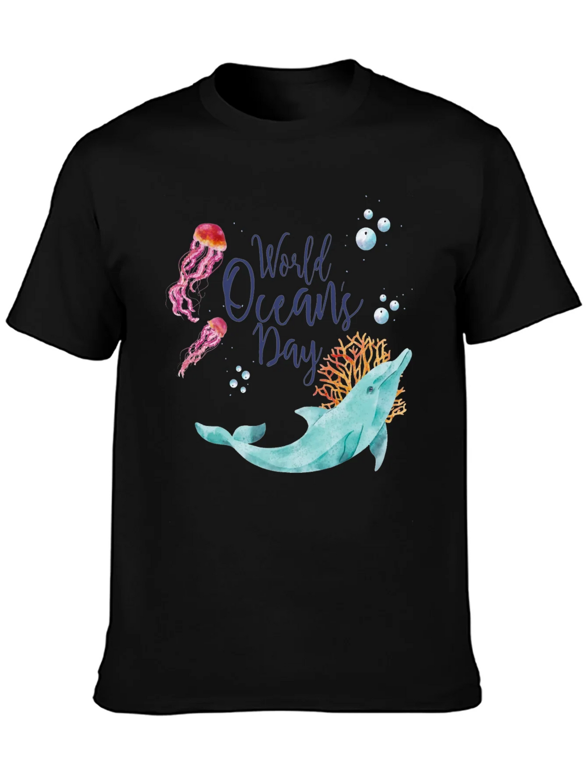 World Oceans Day Dolphin T-Shirt product image 3