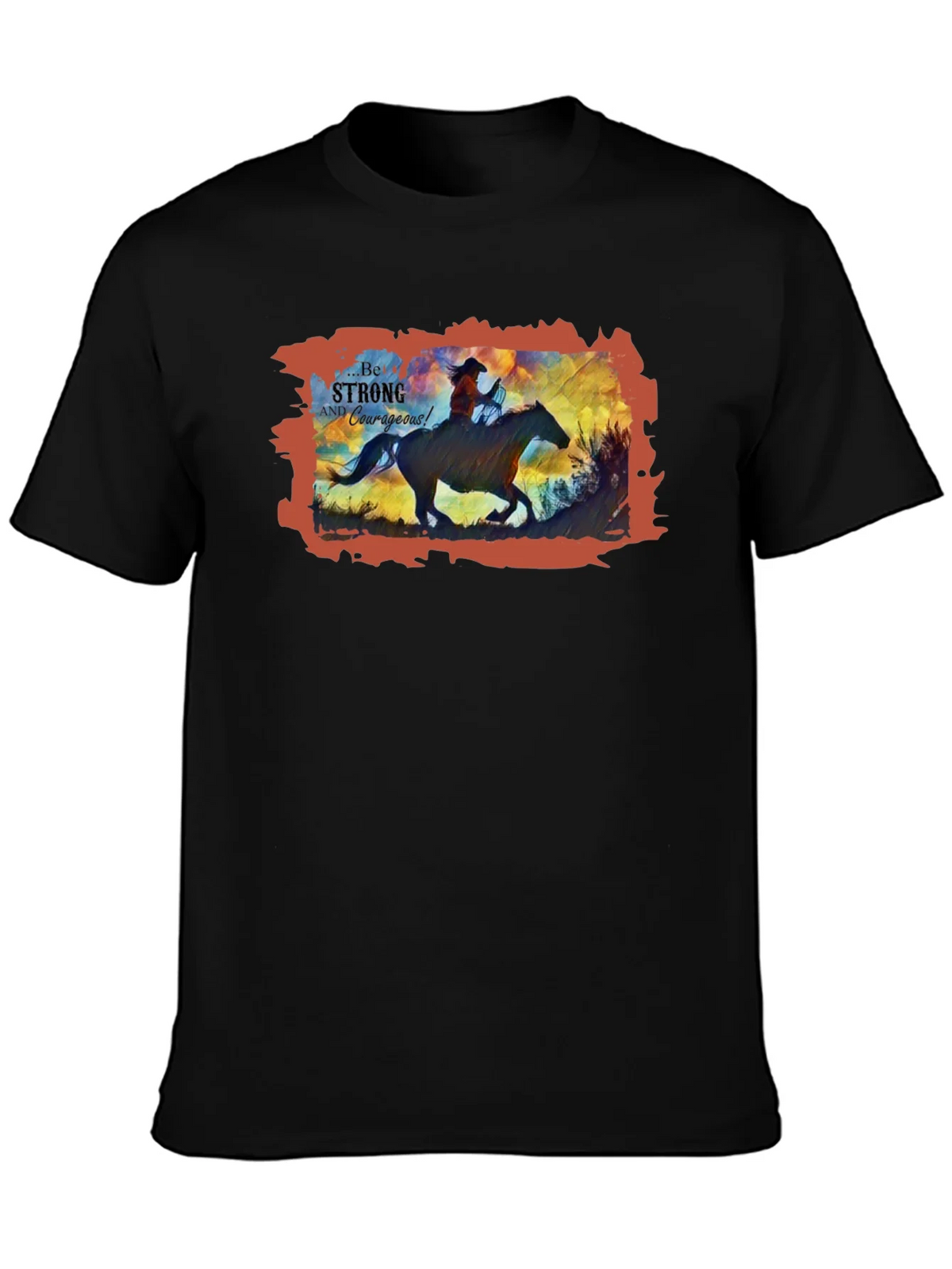 Be Strong and Courageous Cowboy T-Shirt product image 3