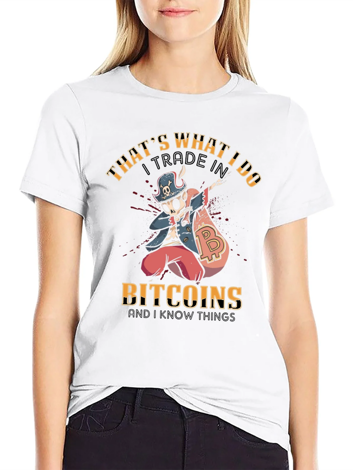 Bitcoin Trader T-Shirt Crypto Design Tee product image 7