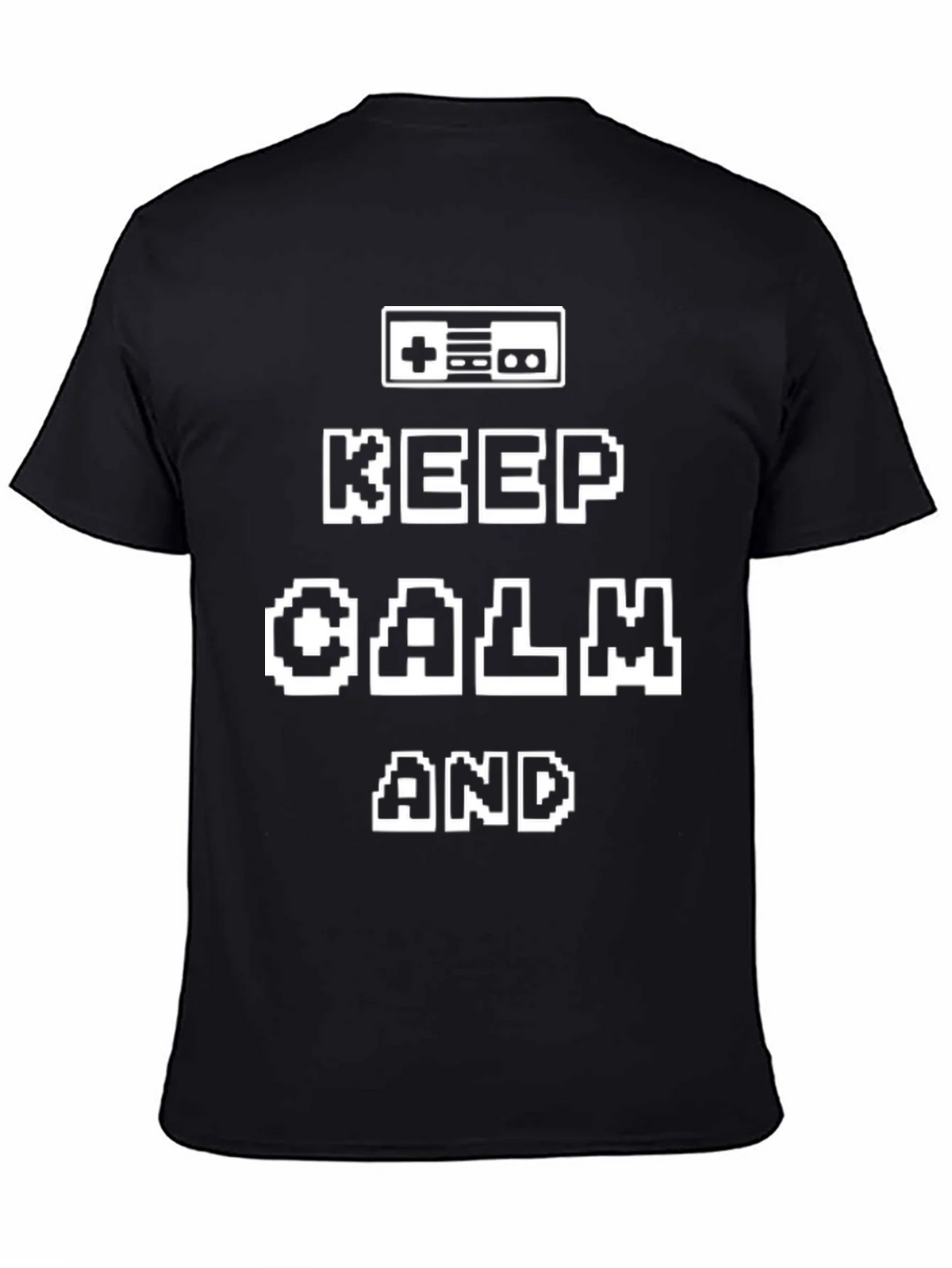 Keep Calm Gamer Black T-Shirt product image 4