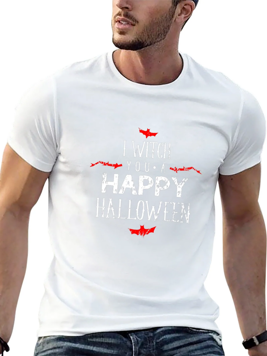 I Witch You A Happy Halloween Black Tee product image 12