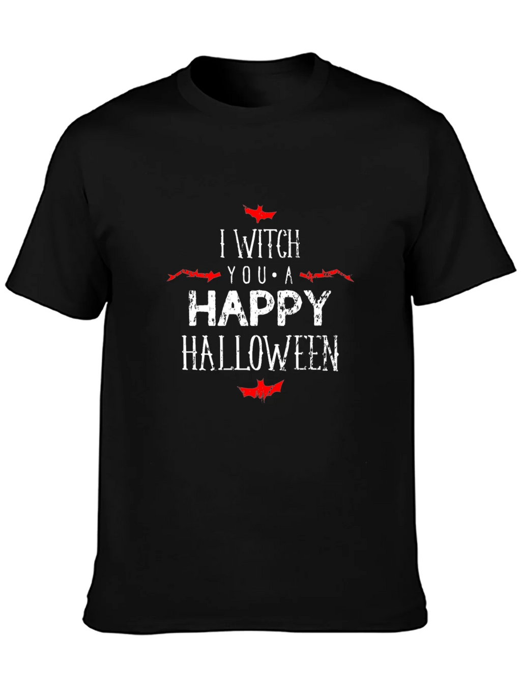 I Witch You A Happy Halloween Black Tee product image 3