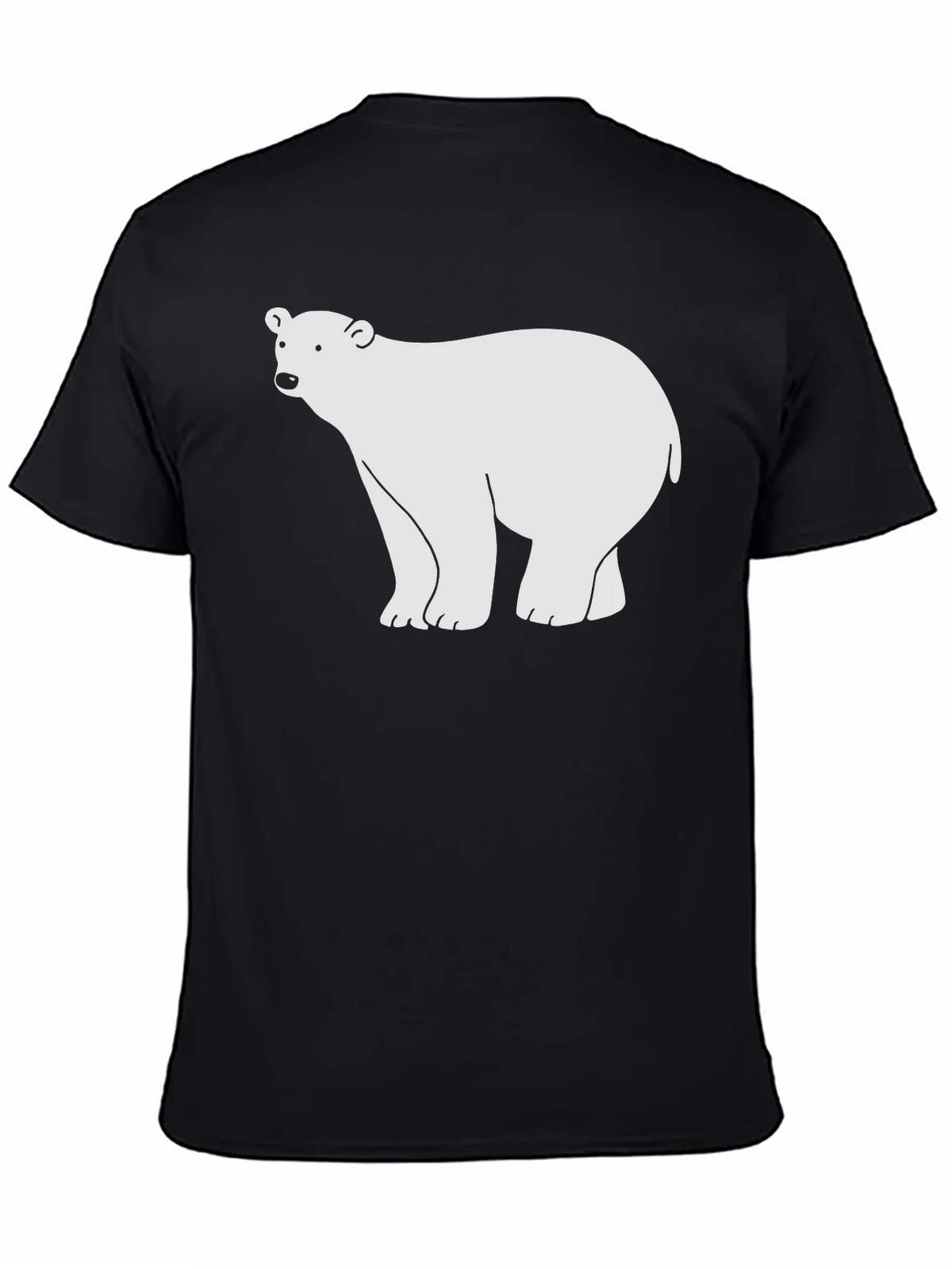 Polar Bear Graphic Black T-Shirt product image 4