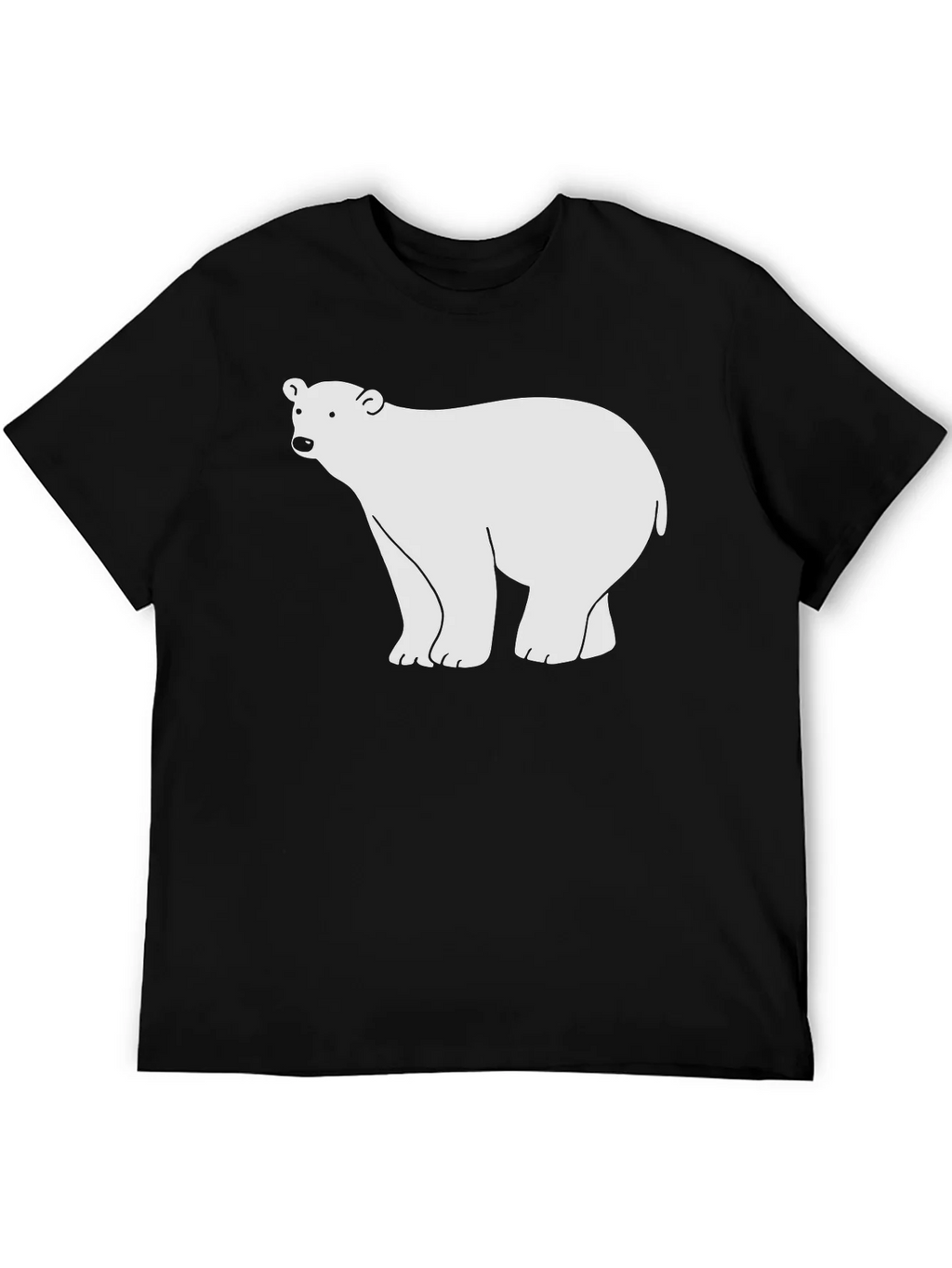 Polar Bear Graphic Black T-Shirt product image 5