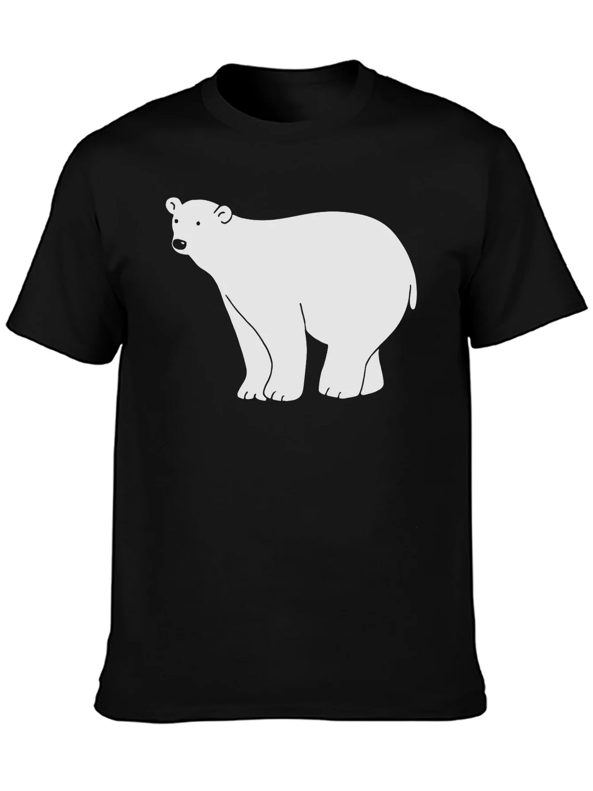 Polar Bear Graphic Black T-Shirt product image 3