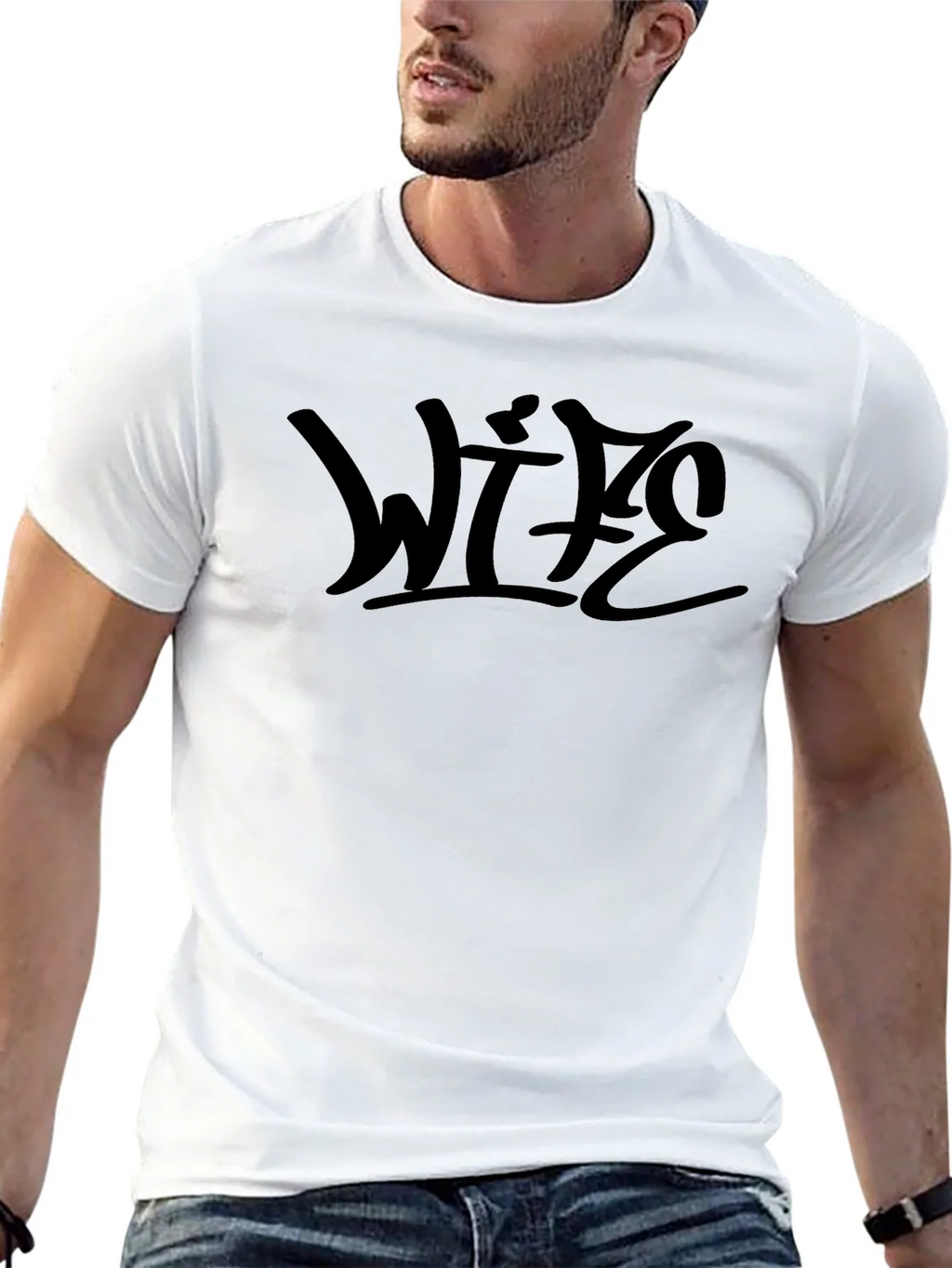 Wife Graphic Black T-Shirt product image 12